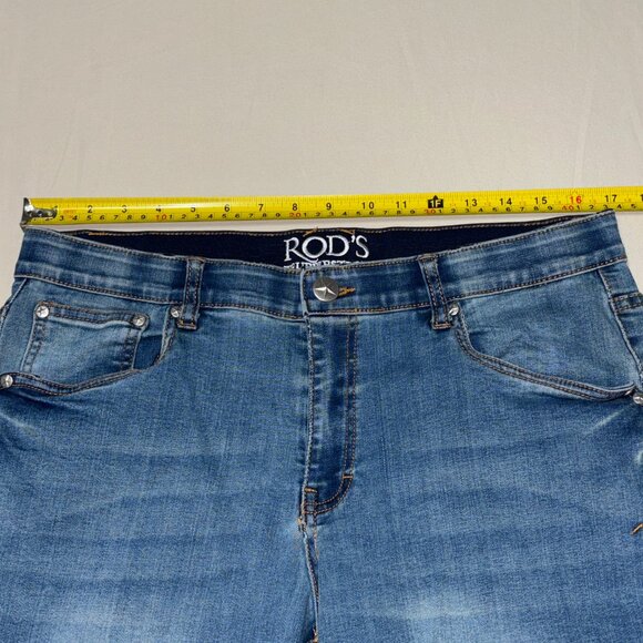 Rod’s True Western Jeans Women’s 11/12x32 Embroidered Bootcut Denim Blue - Picture 13 of 15